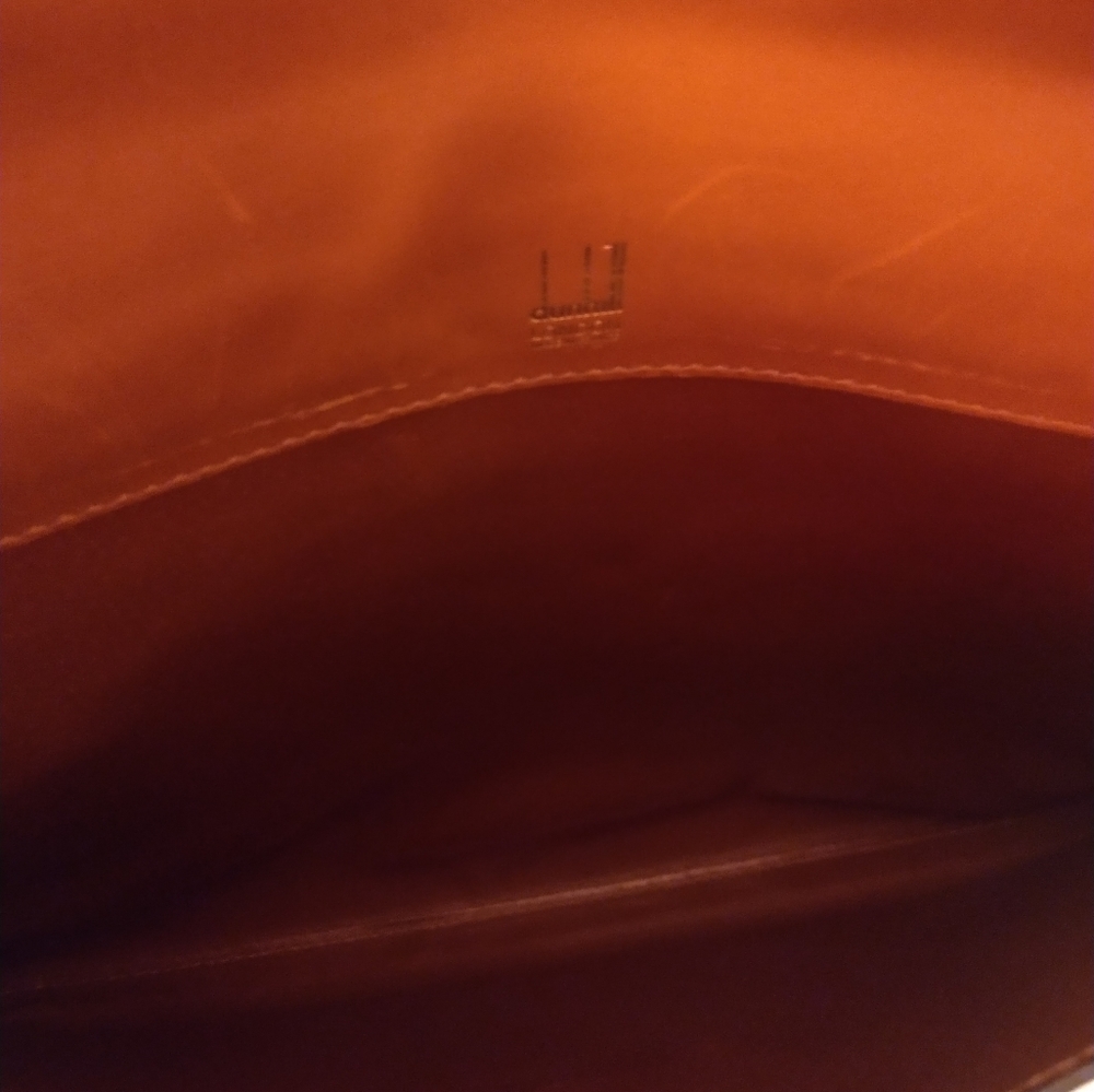 Authentic Dunhill London Caramel Leather Messenger Bag for Men or Women - Picture 12 of 13